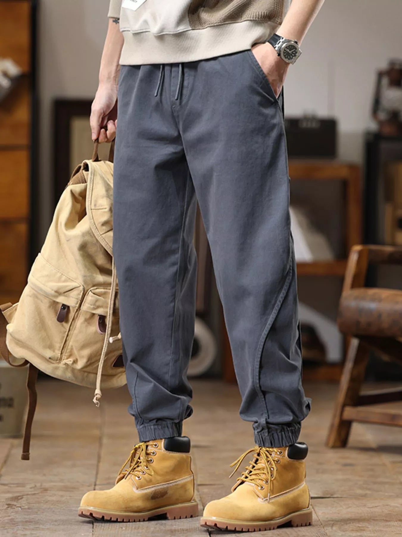 Men's Drawstring Jogger Plus Size