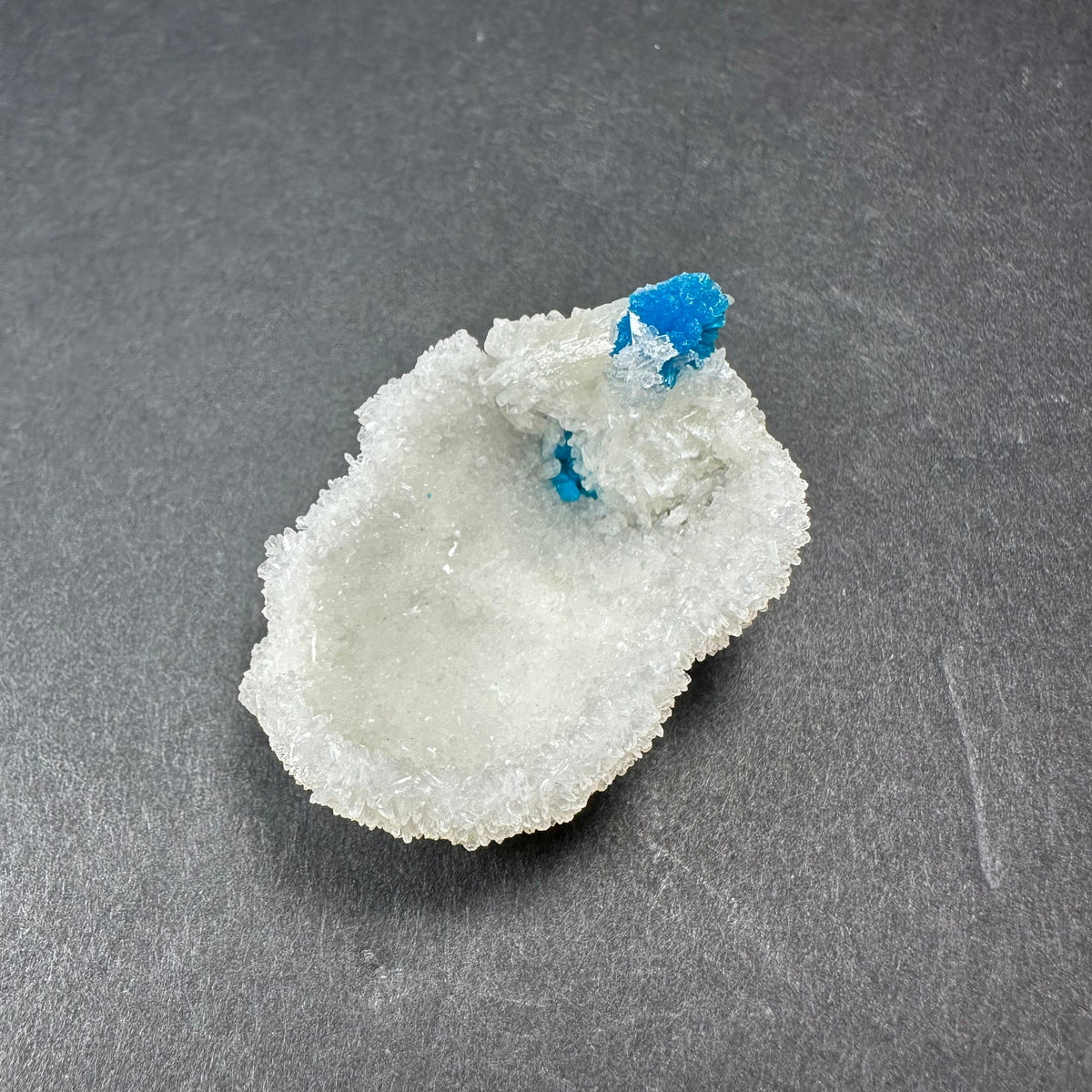 Cavansite Ball 'Floaters' on Stilbite SM from Maharashtra, Pune, India