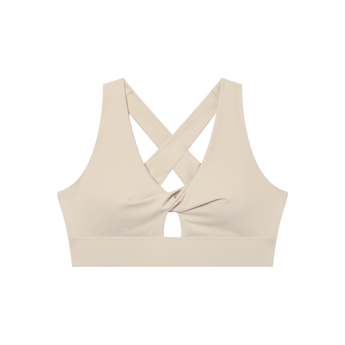 Loki & Ivy Women's Twist Front V-Neck Sports Bra