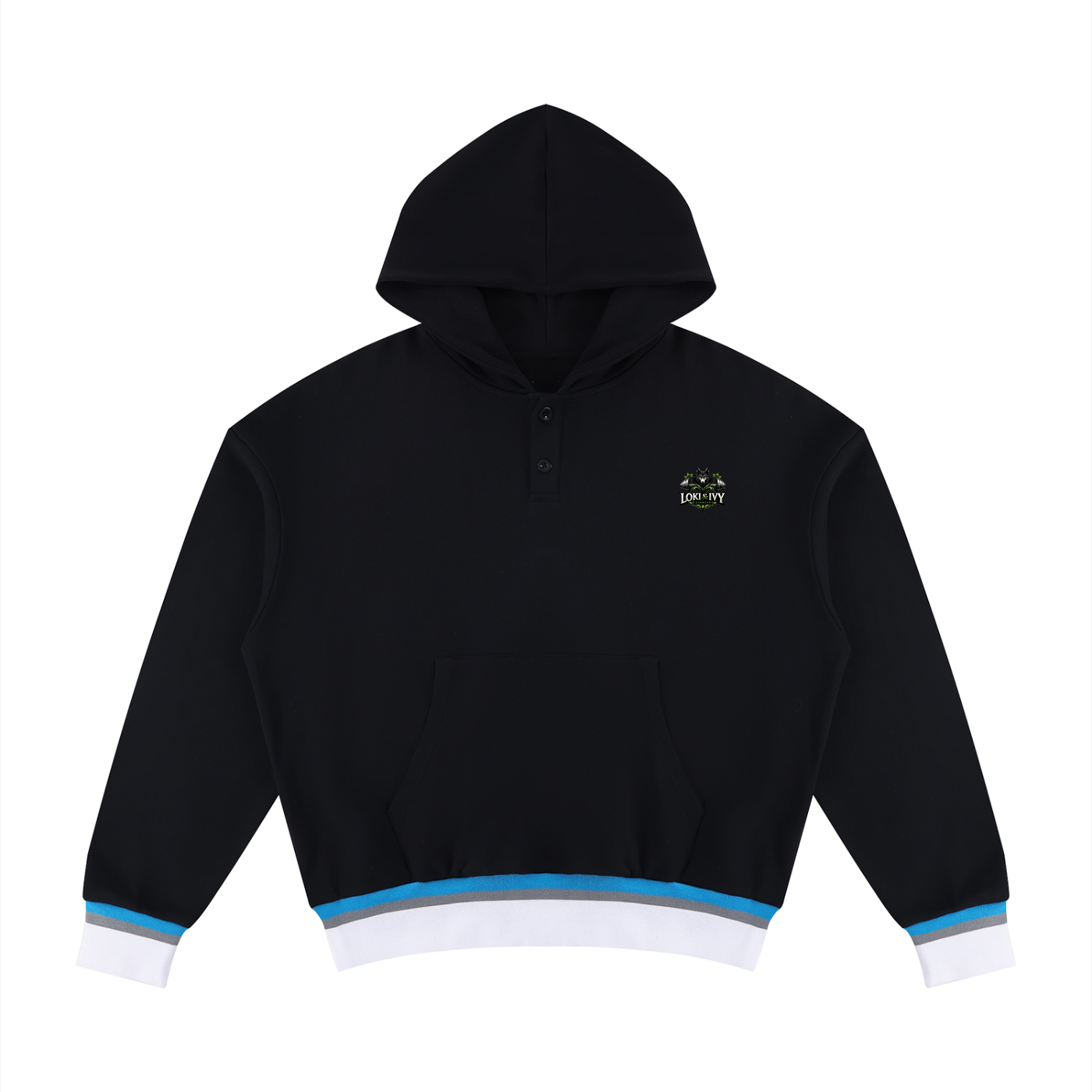 Loki & Ivy Unisex Oversized Color Block Boxy Hoodie