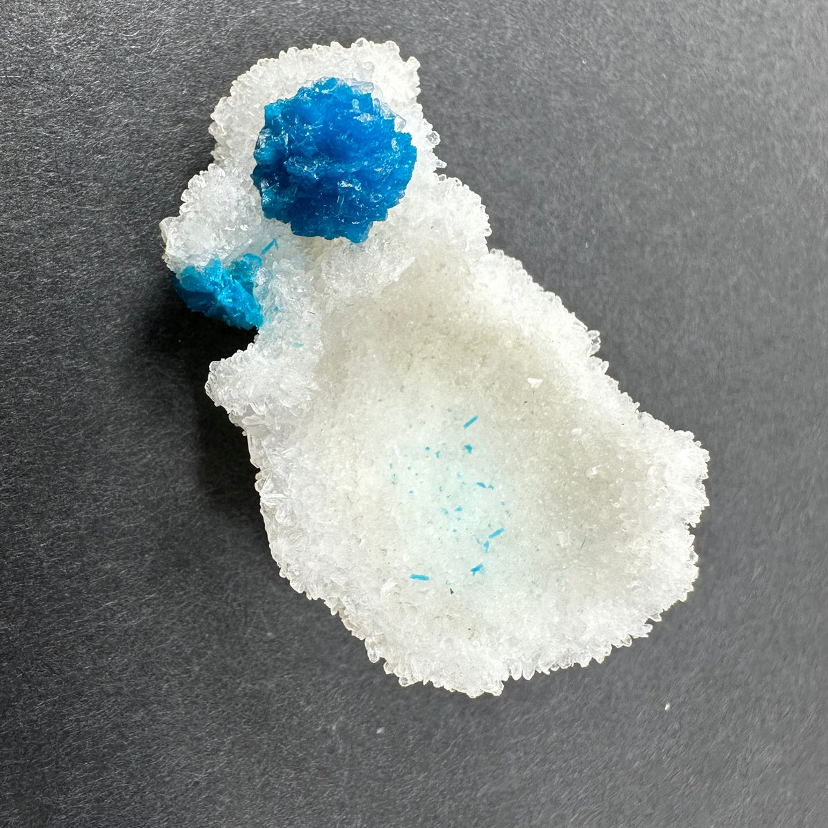 Cavansite Ball 'Floaters' on Stilbite SM from Maharashtra, Pune, India