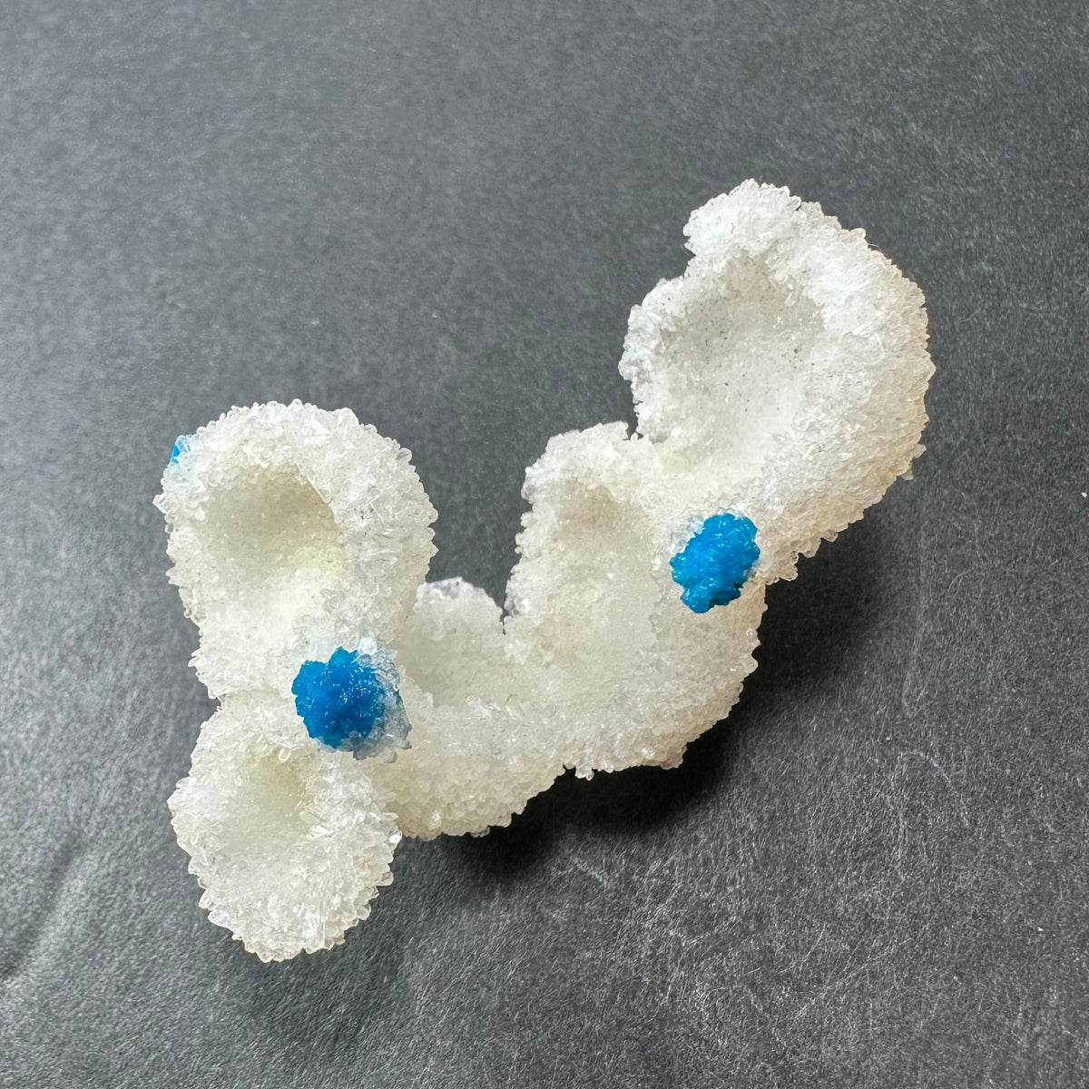 Cavansite Ball 'Floaters' on Stilbite MD