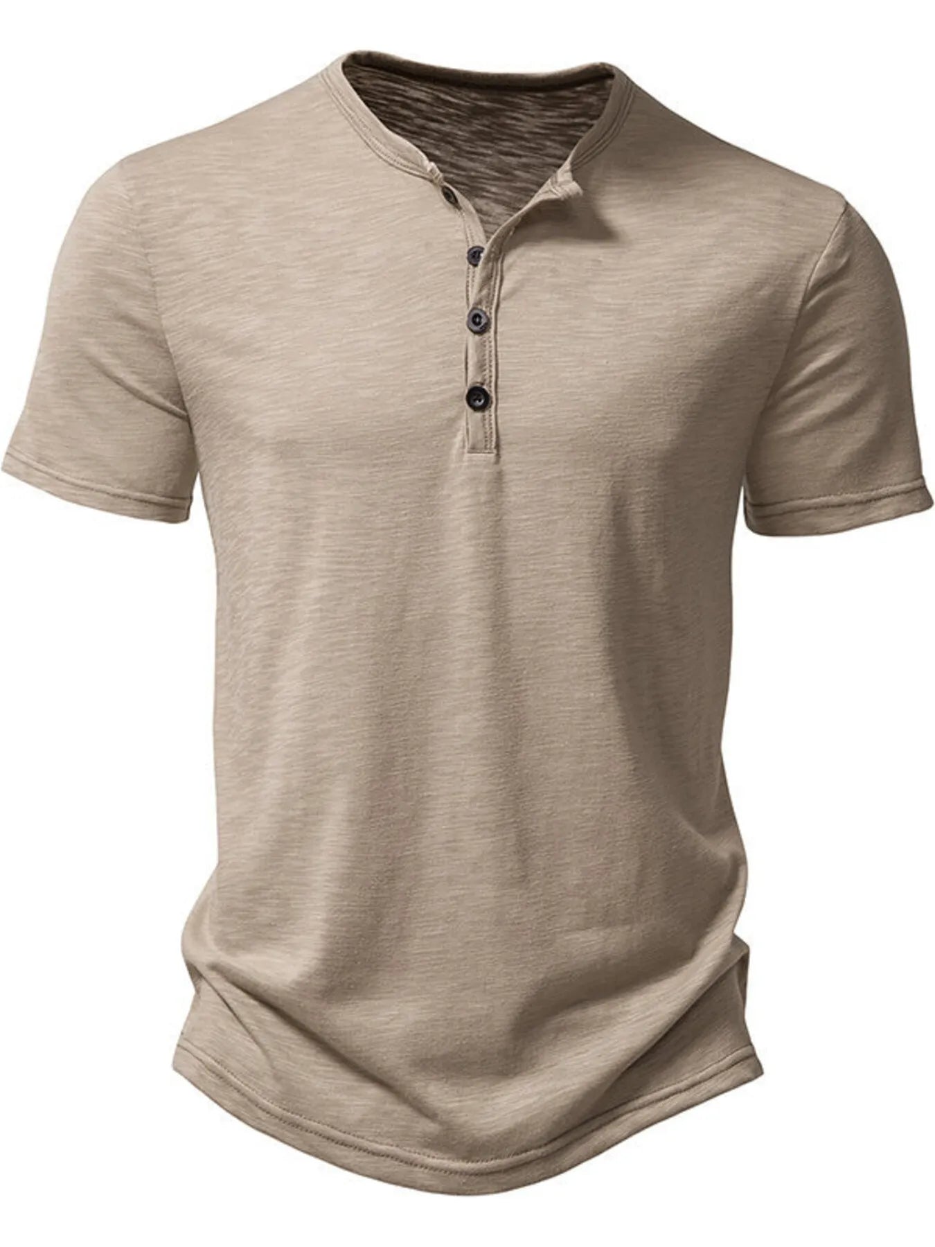 Men's Button Detail Short Sleeve Top