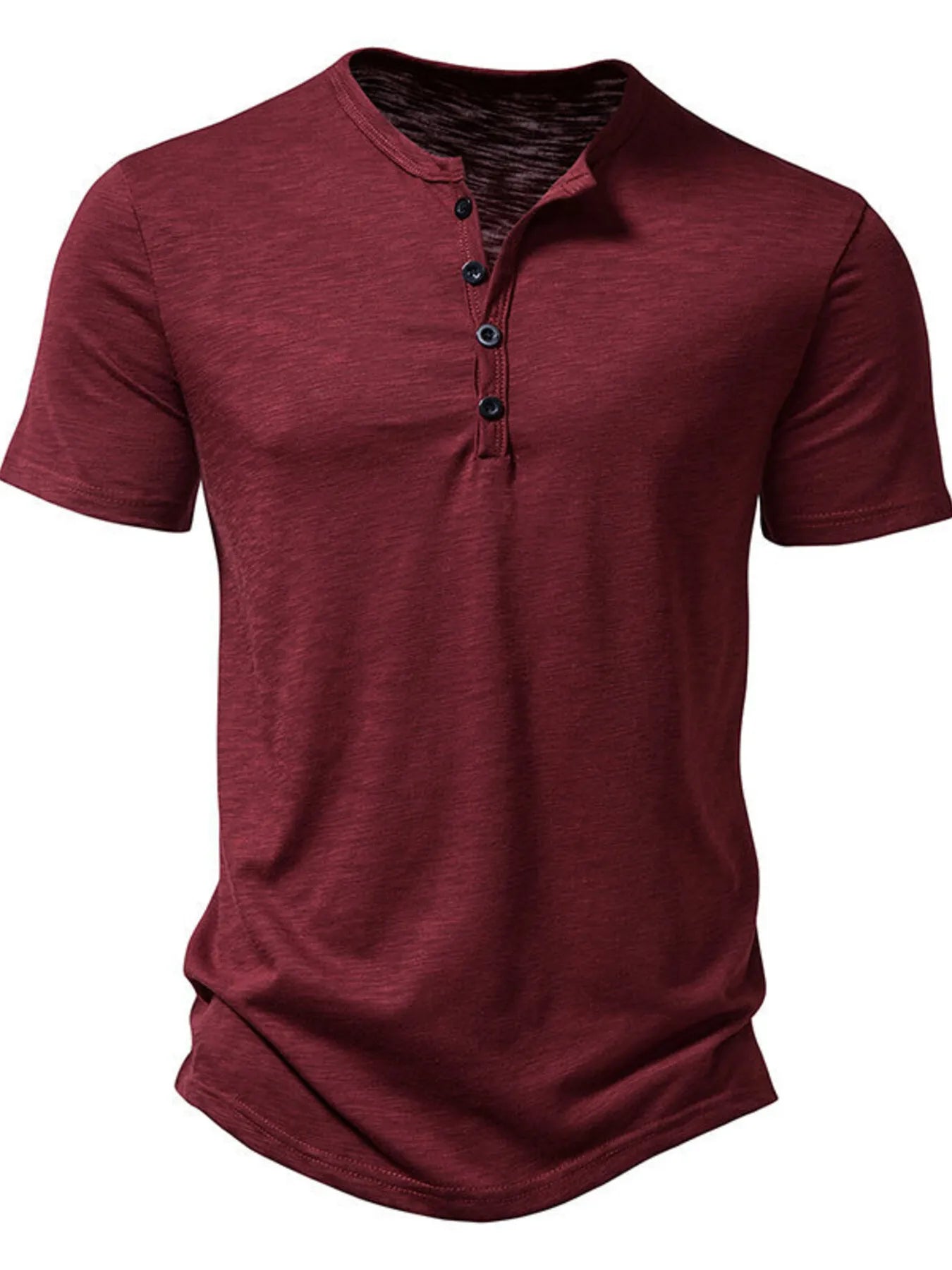 Men's Button Detail Short Sleeve Top