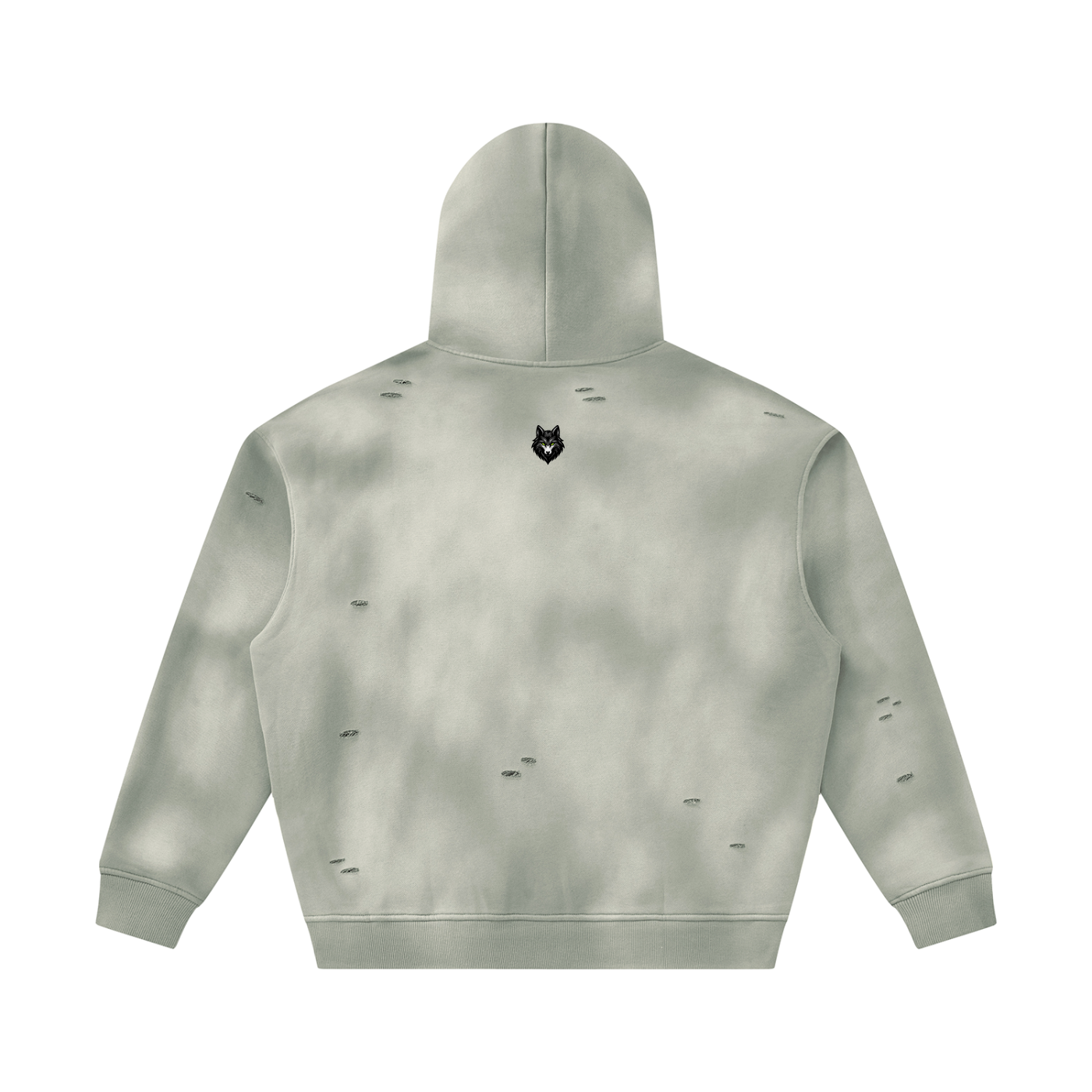 Loki & Ivy Unisex Sunfade Frayed Fleece Hoodie