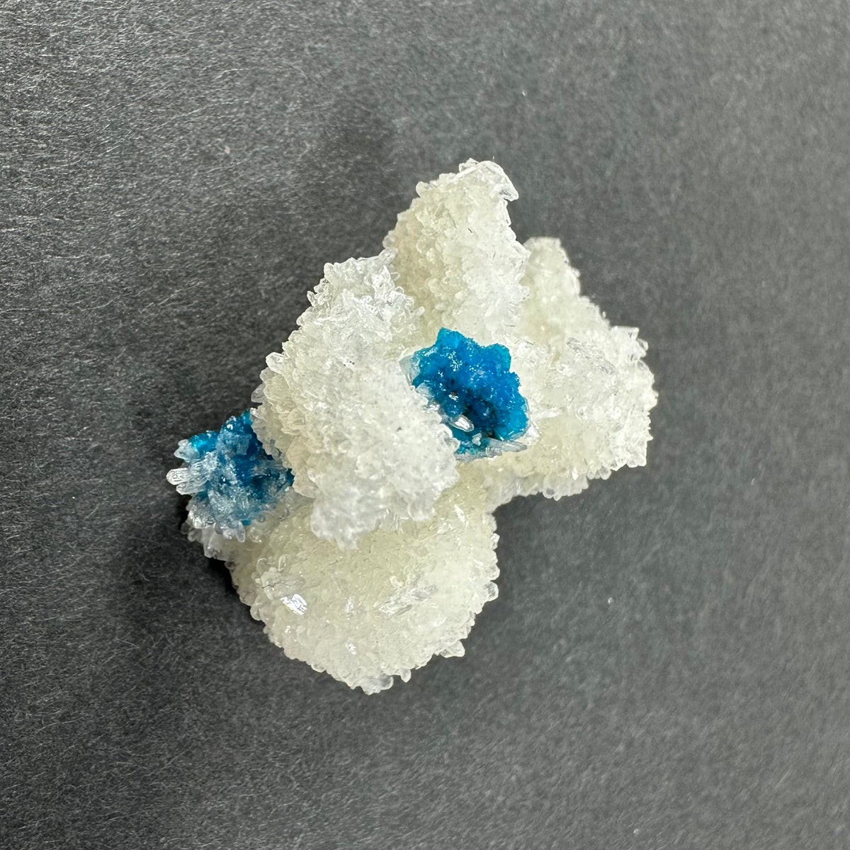 Cavansite Ball 'Floaters' on Stilbite SM from Maharashtra, Pune, India