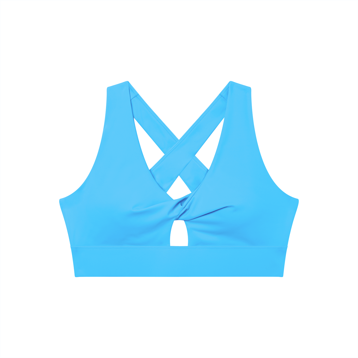 Loki & Ivy Women's Twist Front V-Neck Sports Bra
