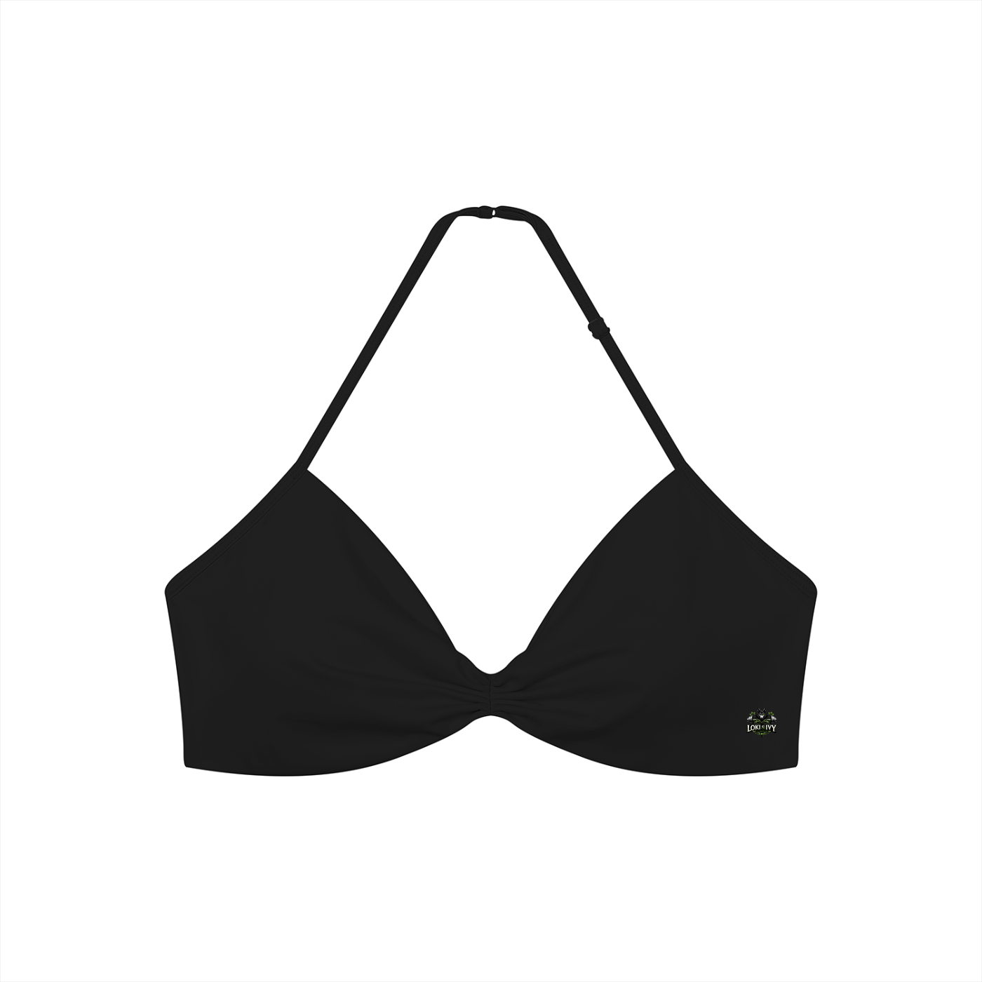 Loki & Ivy Ruched Halter Sports Bra
