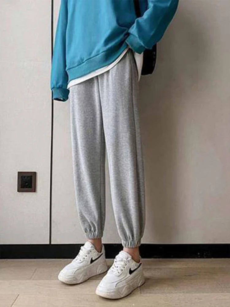 Cozy Luxe Harem Sweatpants with Drawstring