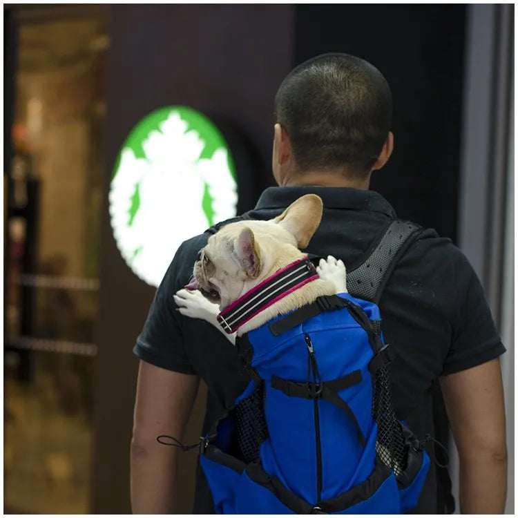 Hiking Pet Dog Carrier Travel Backpack Outdoor Ventilation Outdoor Sport Mesh