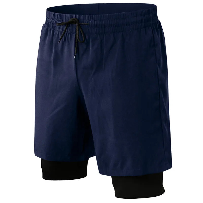 4 Way Stretch Black Sportswear Men's Shorts Activewear With Pocket