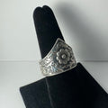 .925 Sterling Flower Ring - Size 10.5