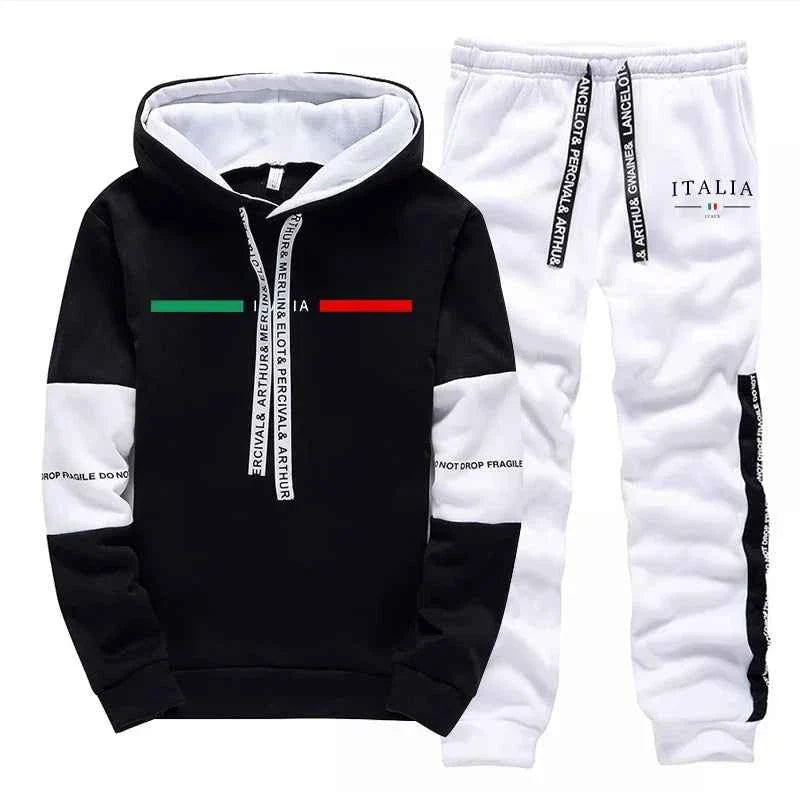 Men's Casual Print Tracksuit Hoodie 2026