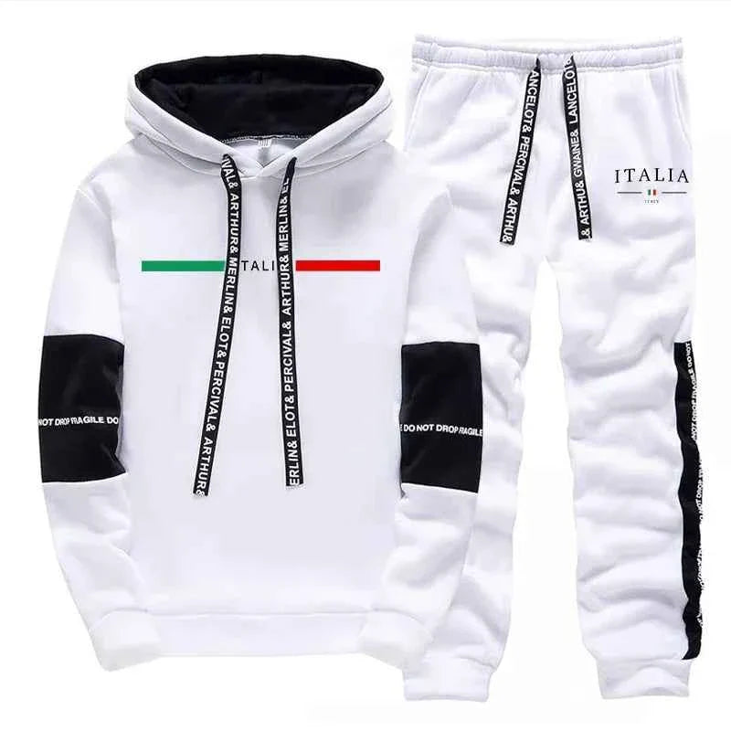 Men's Casual Print Tracksuit Hoodie 2026