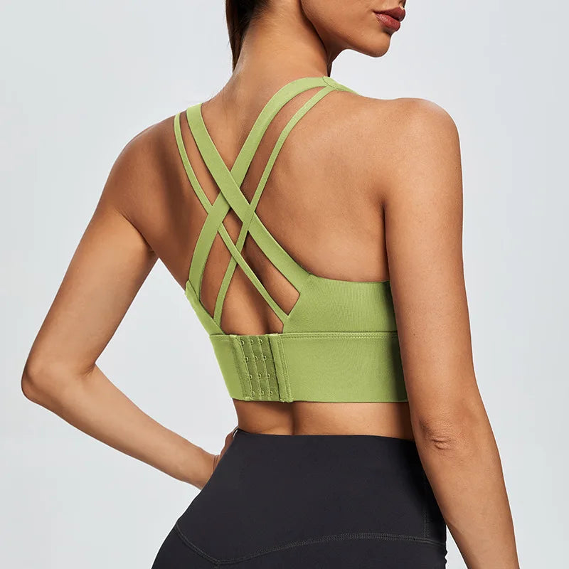 High Impact Women's Sports Bra with Back Closure