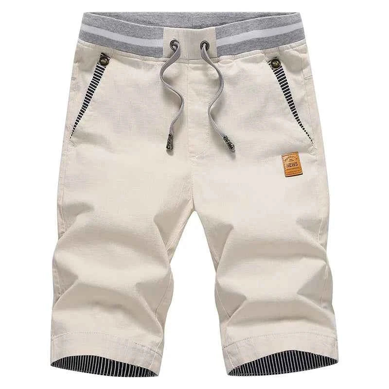 Men's Cotton Linen Casual Summer Shorts 4XL