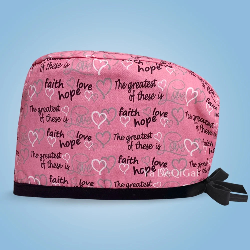 Cartoon Print Medical Scrub Cap