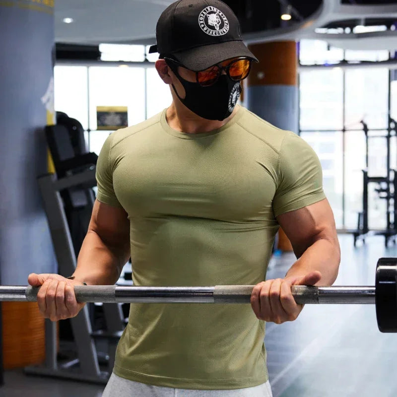 Man Plus Size Dry Fit Men's Sports T-shirts