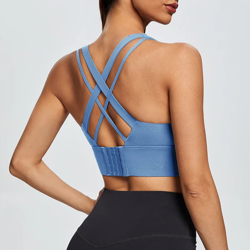High Impact Women's Sports Bra with Back Closure