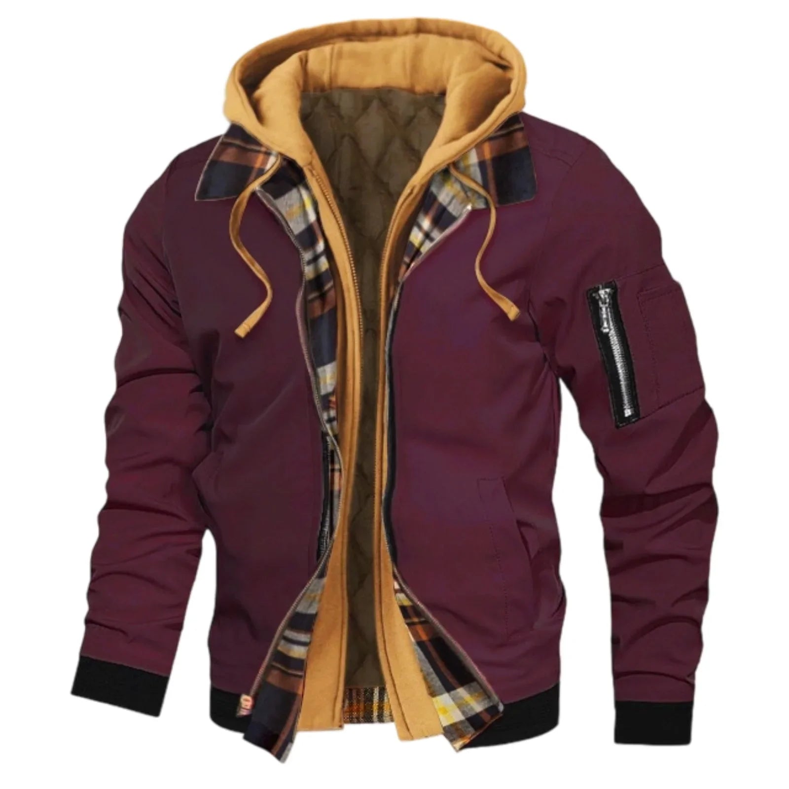 ChillGuard Men's Hooded Jacket - Stylish Two-in-One