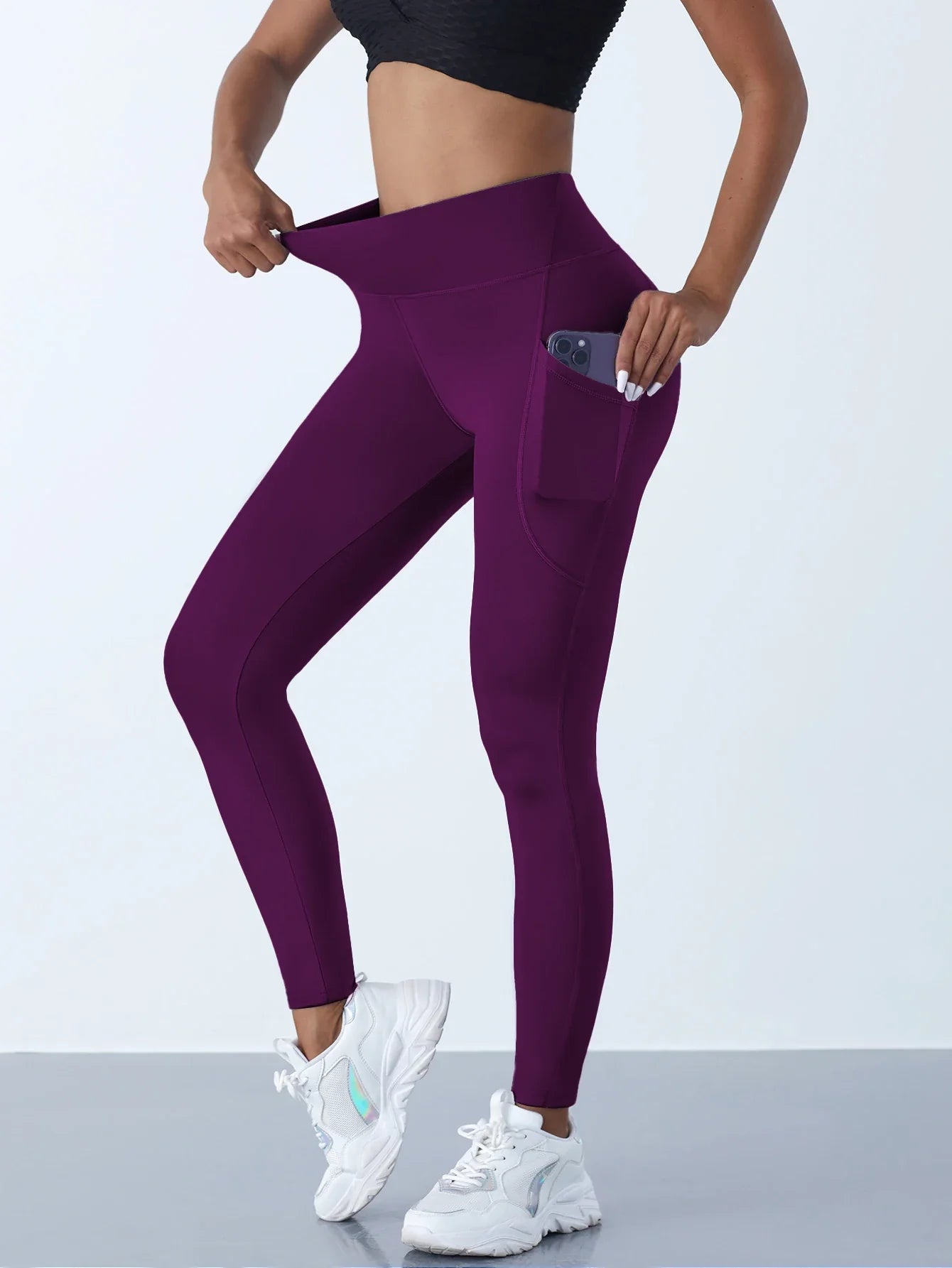 High Waist Women's Yoga Leggings with Pockets