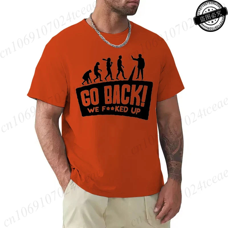 Evolution Graphic Oversized Streetwear T-Shirt