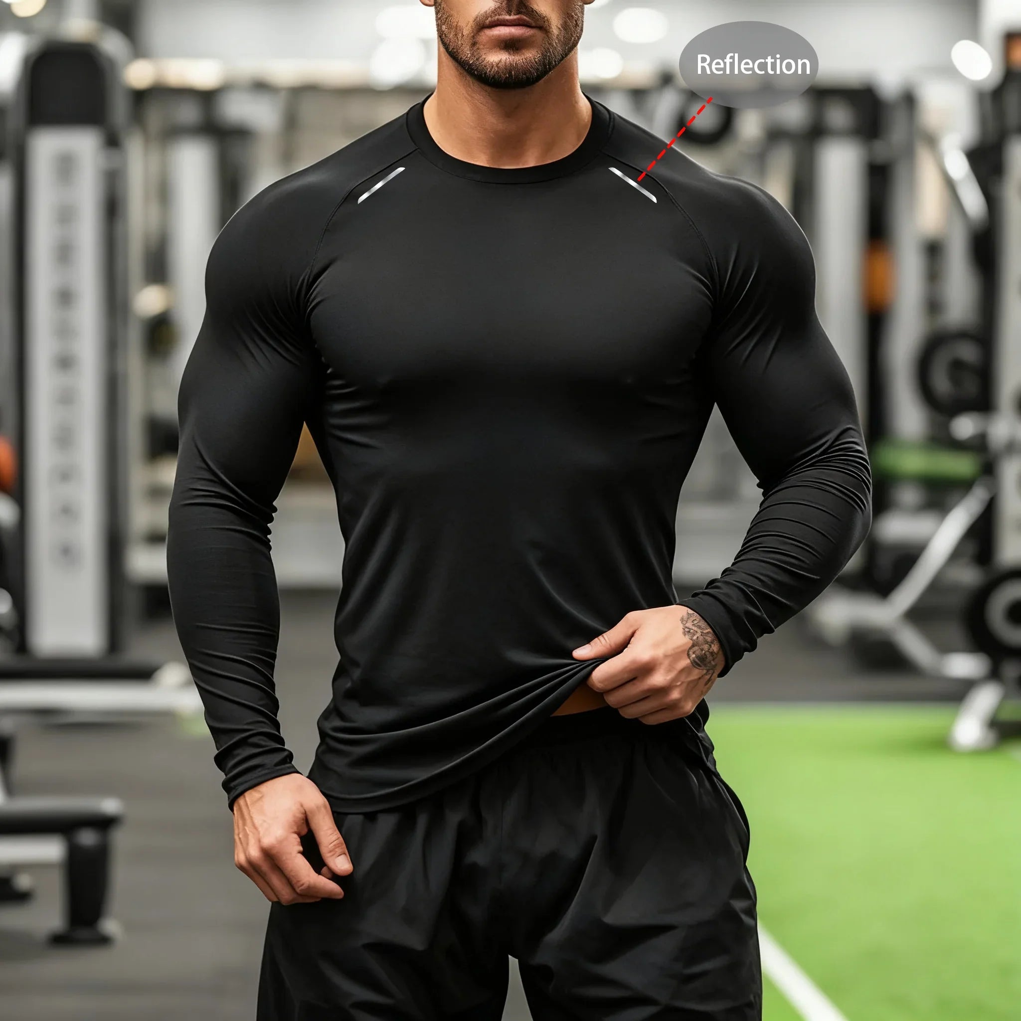 Men's Compression Long Sleeve Gym Shirt