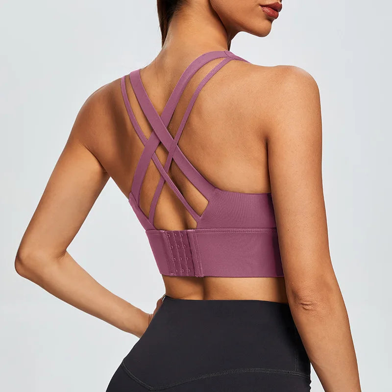 High Impact Women's Sports Bra with Back Closure