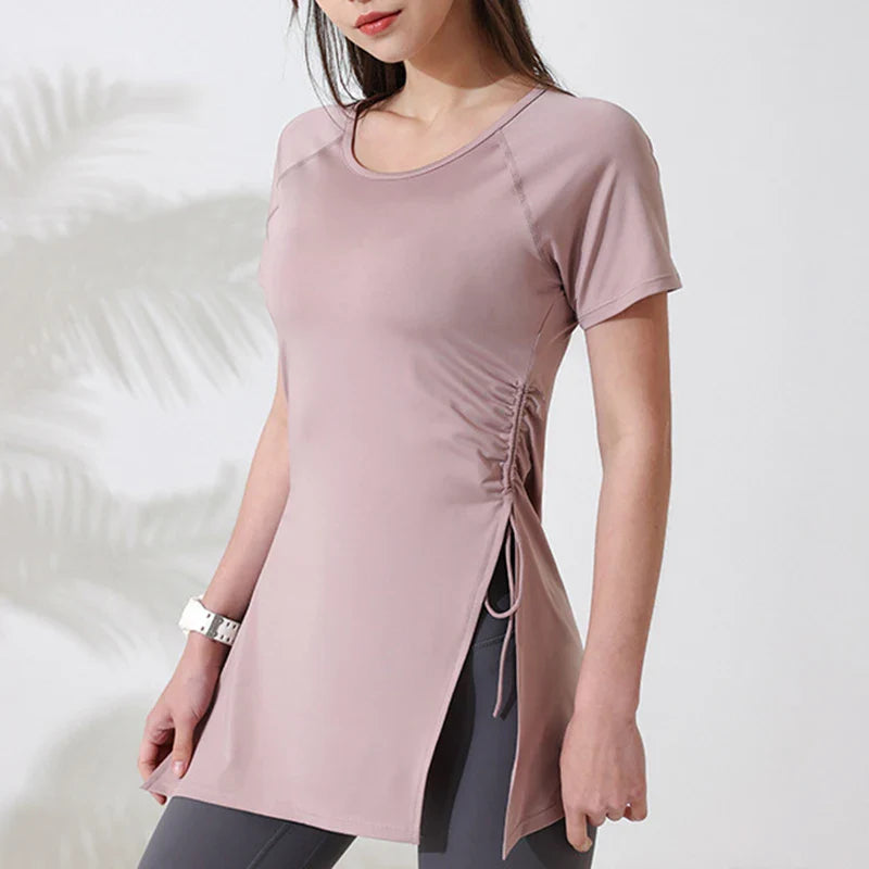 FlexFit Women’s Yoga Top with Side Drawstrings