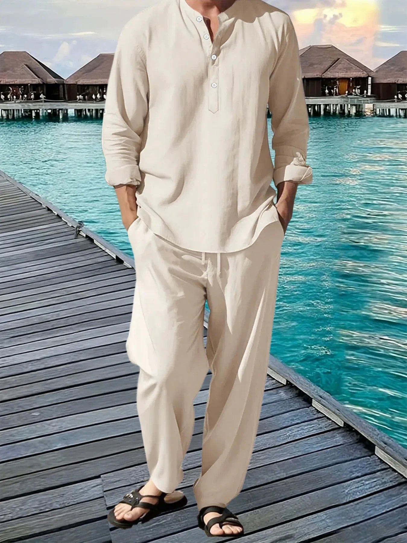 BreezeFit Men's Summer Suit: Vibrant, Durable, Fast Ship