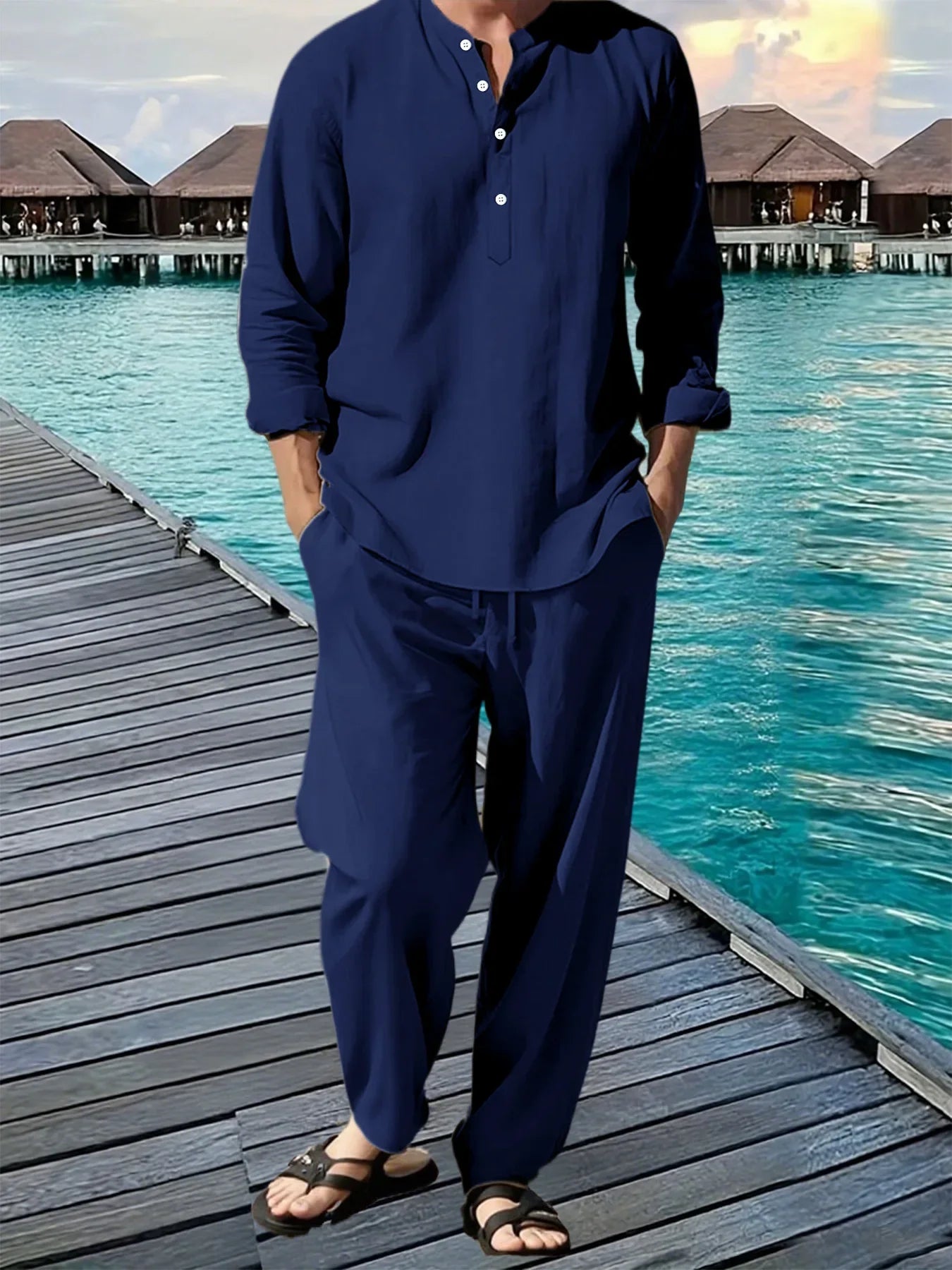 BreezeFit Men's Summer Suit: Vibrant, Durable, Fast Ship