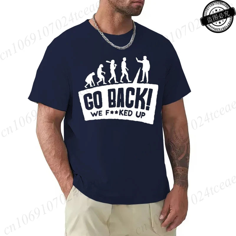 Evolution Graphic Oversized Streetwear T-Shirt