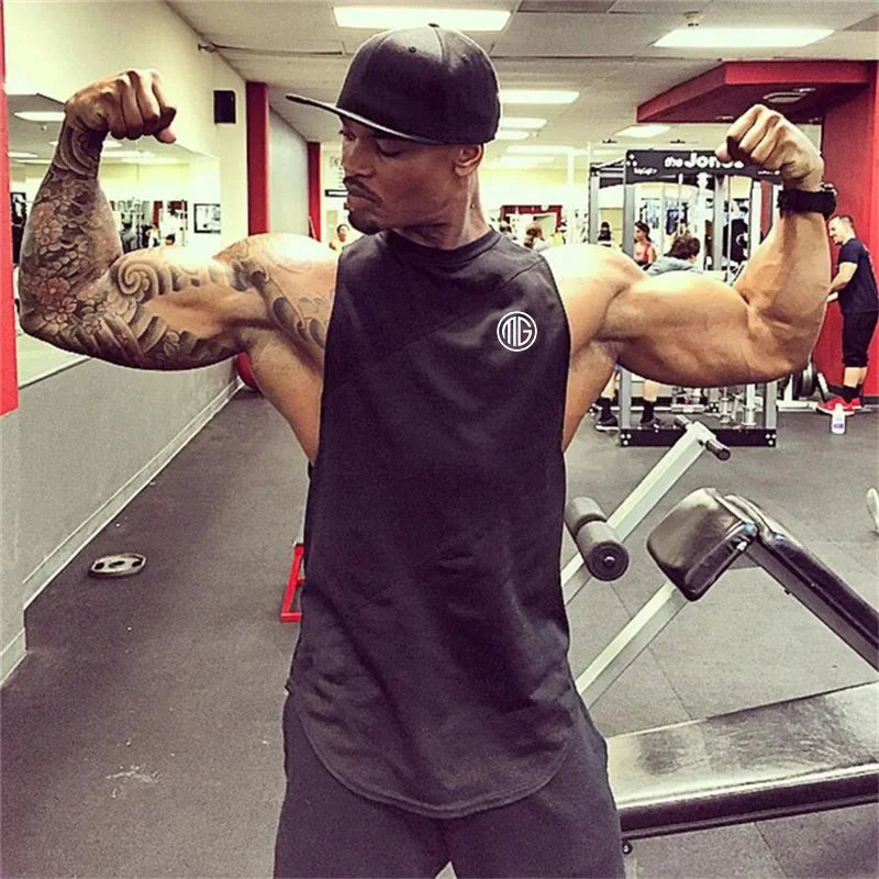 MuscleFlex Stringer Vest: Gym & Hip Hop Tank