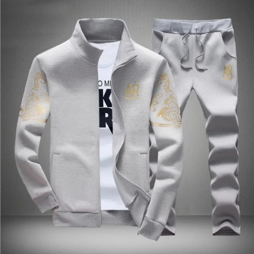 5XL 6XL Men's Plus Size Autumn Tracksuit Set