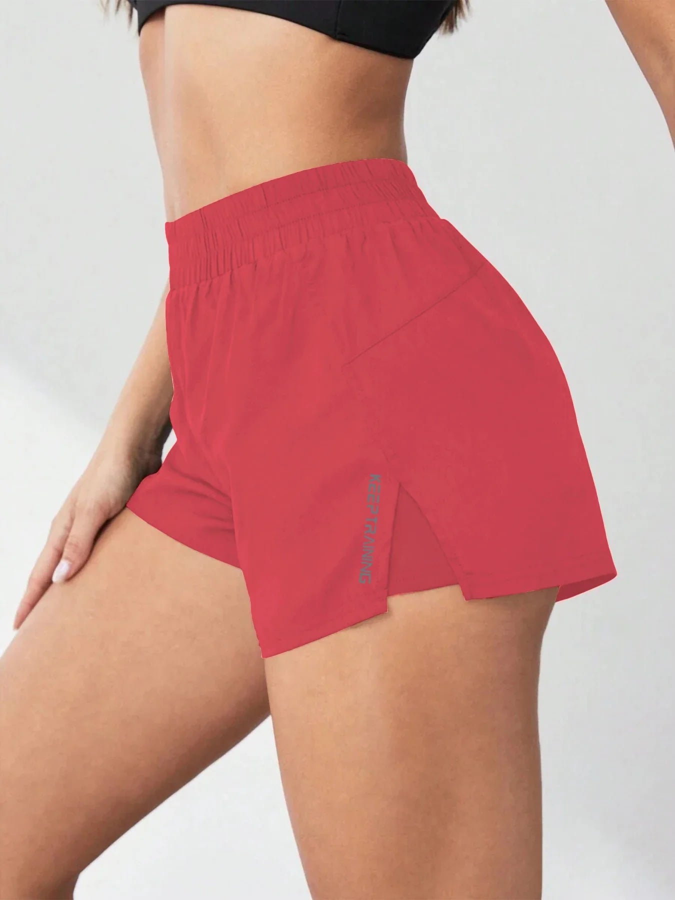 Faux Two-Piece Women's Anti-Exposure Yoga Shorts