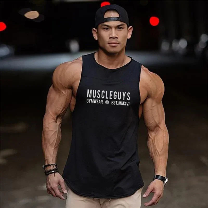 Men's Cotton Gym Muscle Tank Top Vest