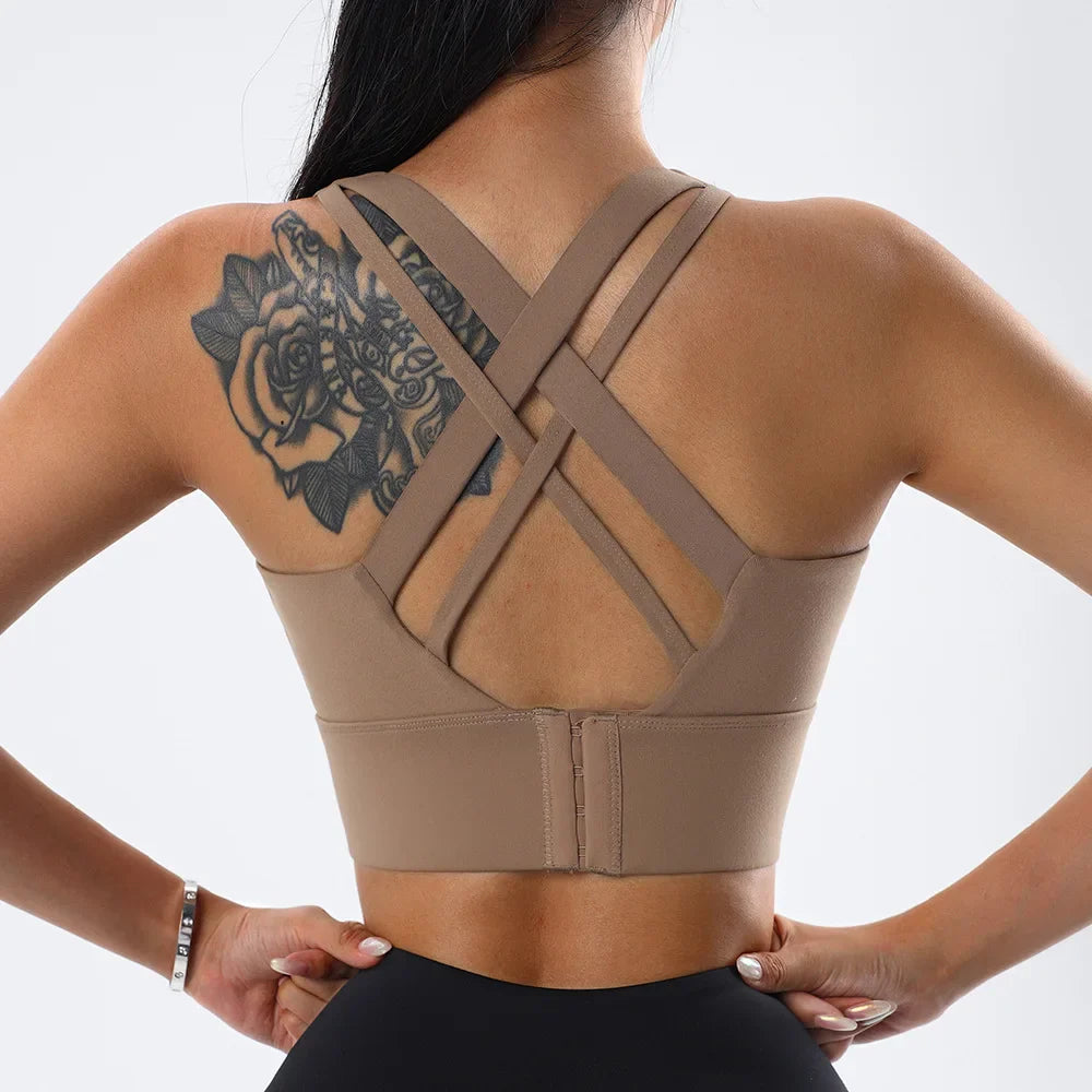 High Impact Women's Sports Bra with Back Closure