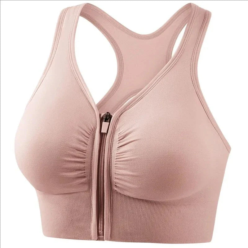 ZipFit Women's Sport Bra - Fashionable Yoga & Gym Top