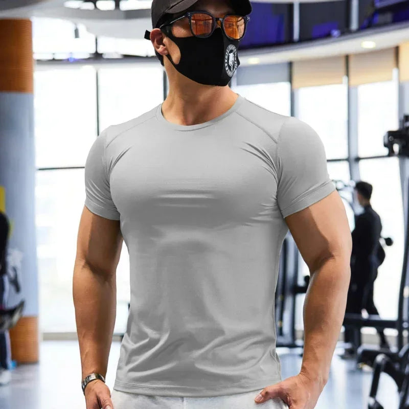 Man Plus Size Dry Fit Men's Sports T-shirts