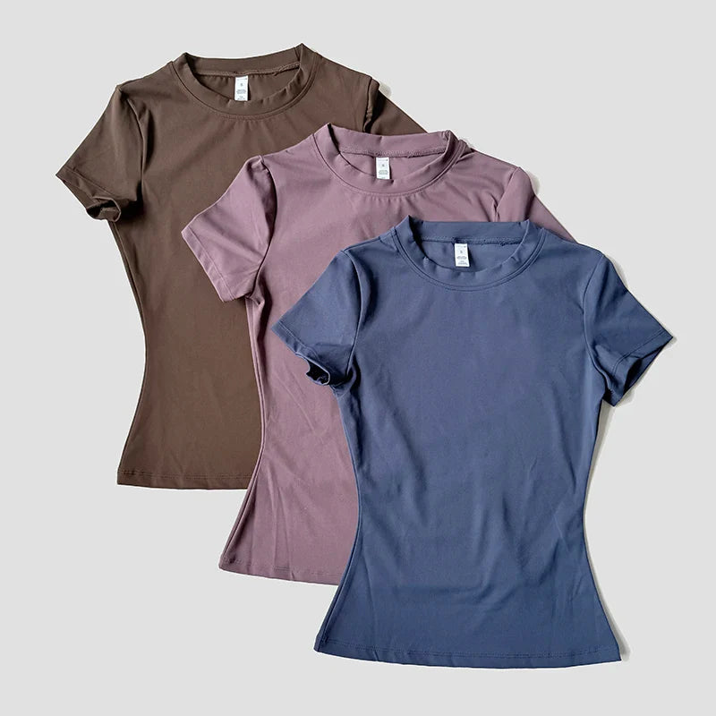 FlexiFit Seamless Yoga Tee for Active Women
