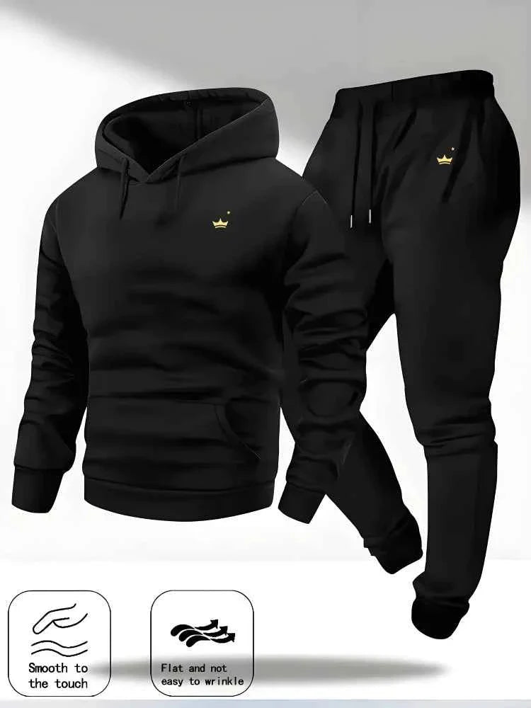Crown Logo Hooded Sportswear Set