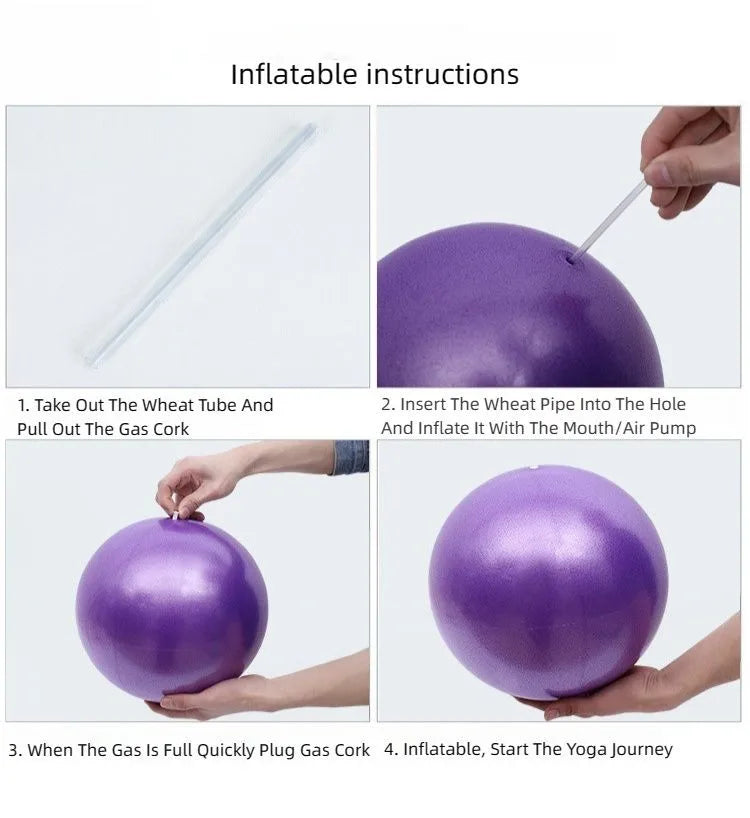 25CM New Yoga Pilates Ball Exercise Gymnastic Training Mini Balls