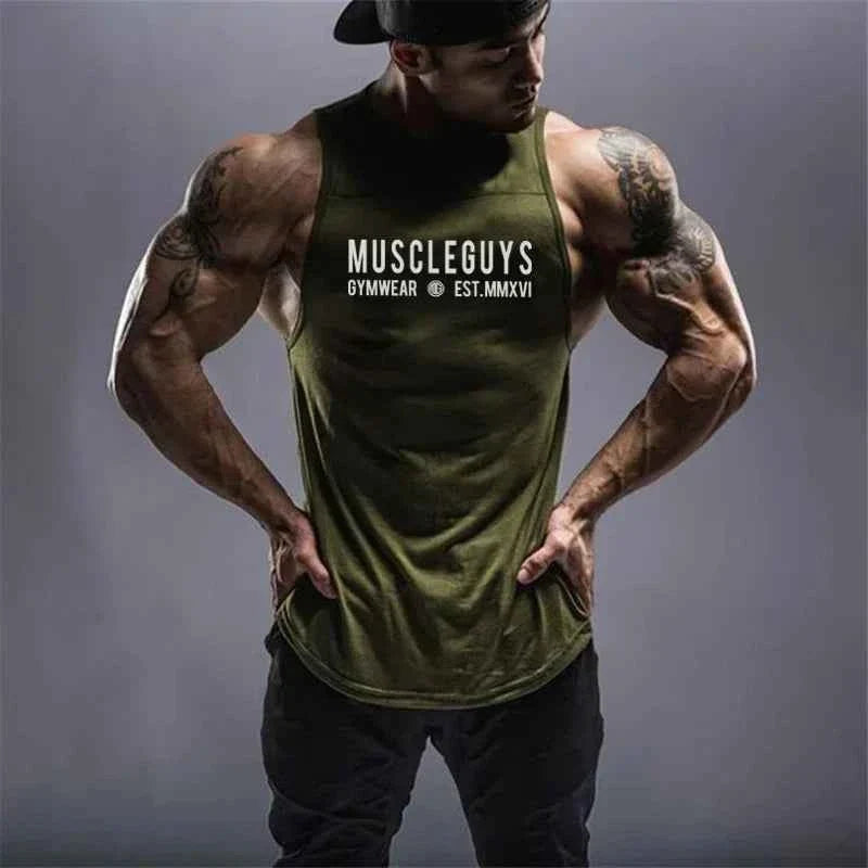 Men's Cotton Gym Muscle Tank Top Vest