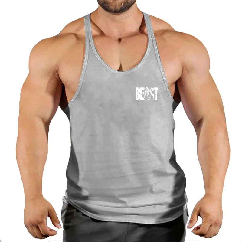 Men's Cotton Gym Tank Top Sleeveless Vest