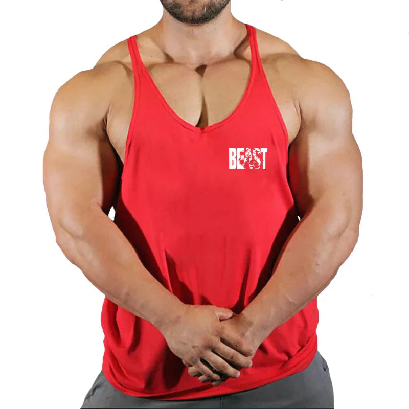 Men's Cotton Gym Tank Top Sleeveless Vest