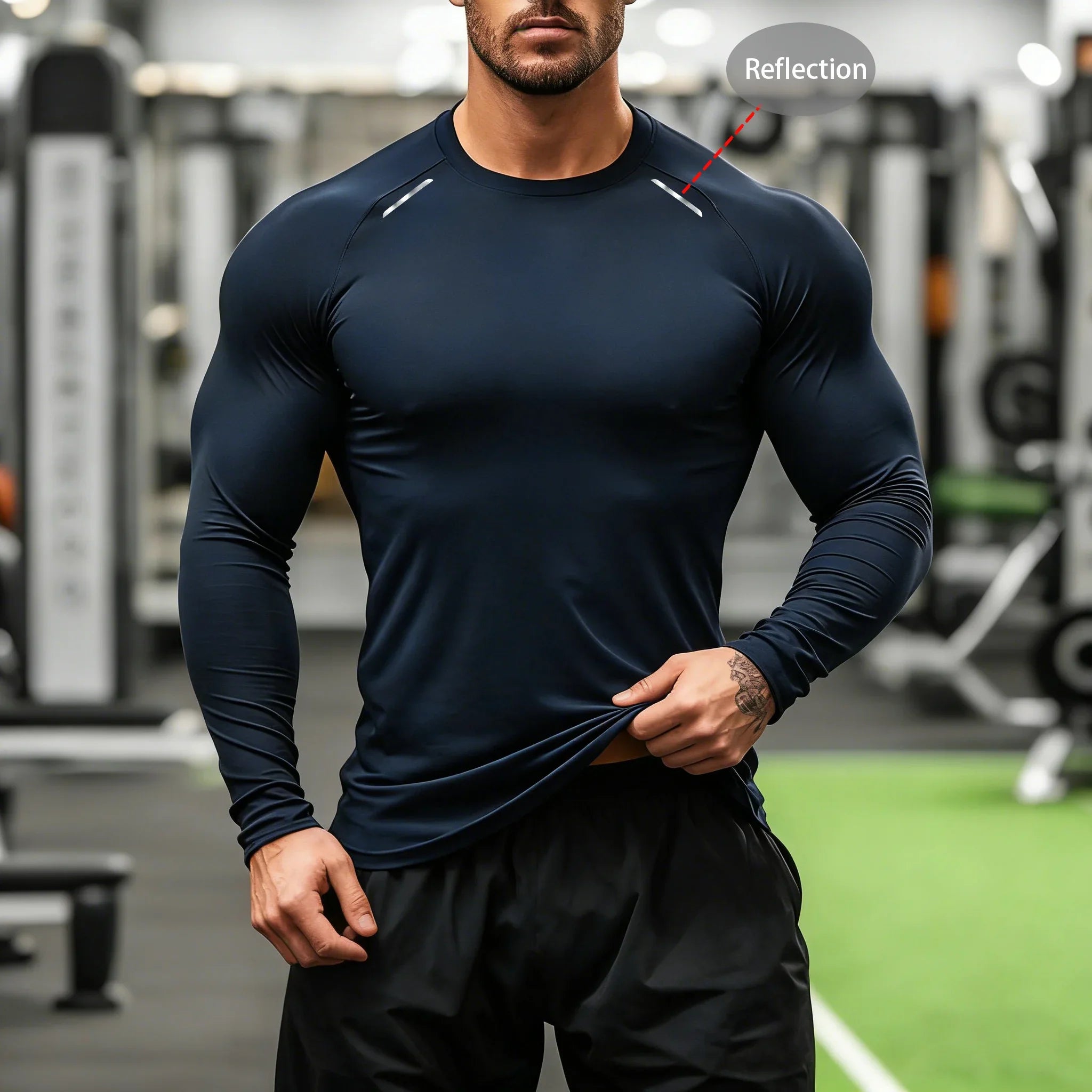 Men's Compression Long Sleeve Gym Shirt