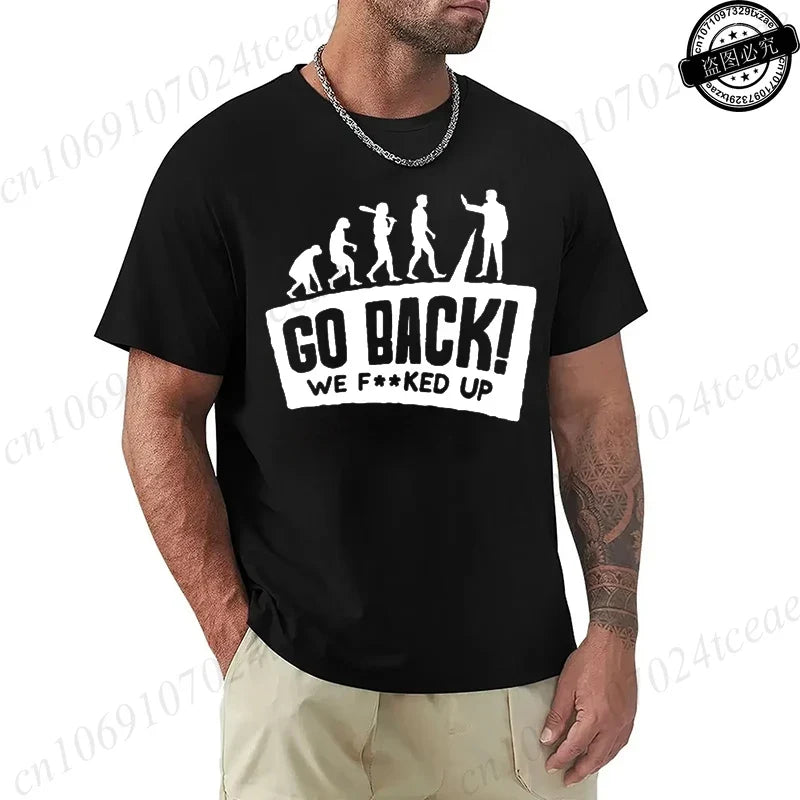 Evolution Graphic Oversized Streetwear T-Shirt