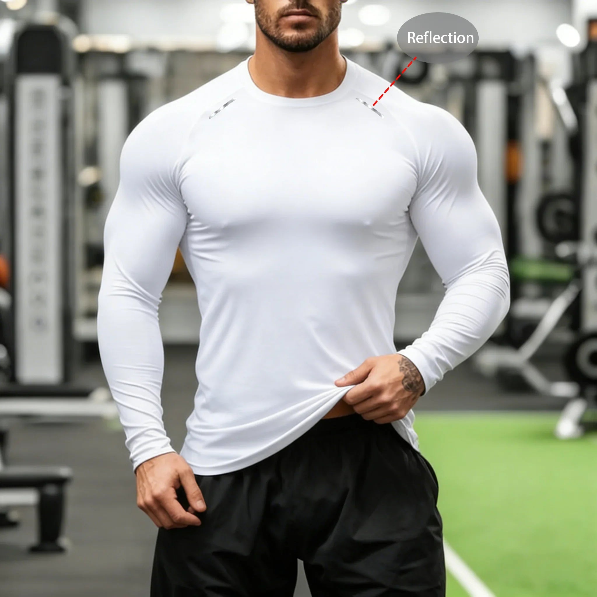 Men's Compression Long Sleeve Gym Shirt