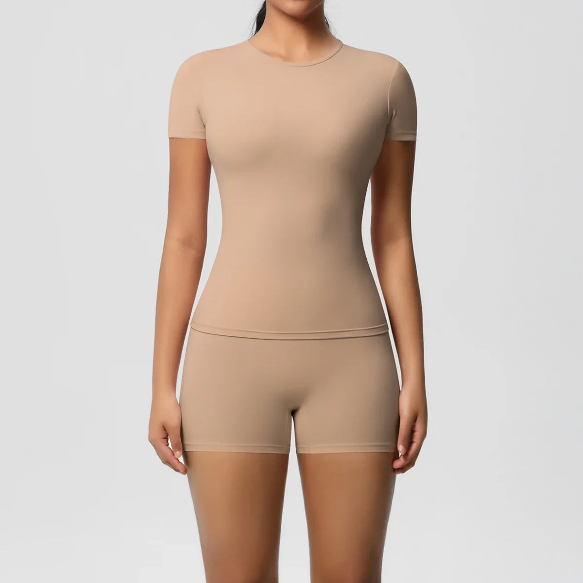 2PC Quick-Dry Gym Leggings & Top Set