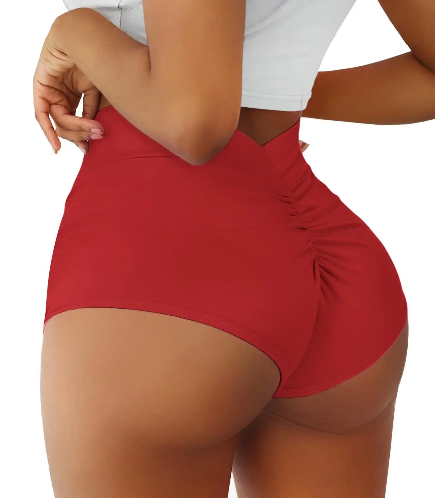 High Waist Booty Scrunch Workout Shorts